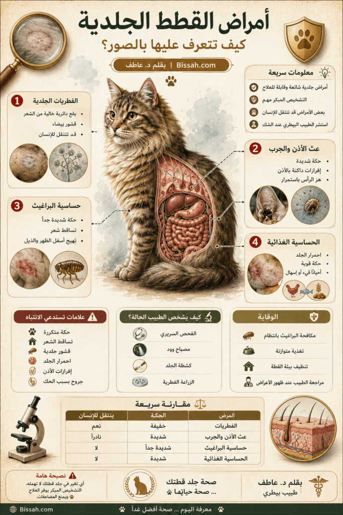 Infographic AI for cat skin diseases